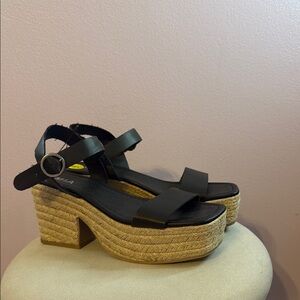 MIA Black Espadrille Platform Shoes NWOT summer styles Women’s 9